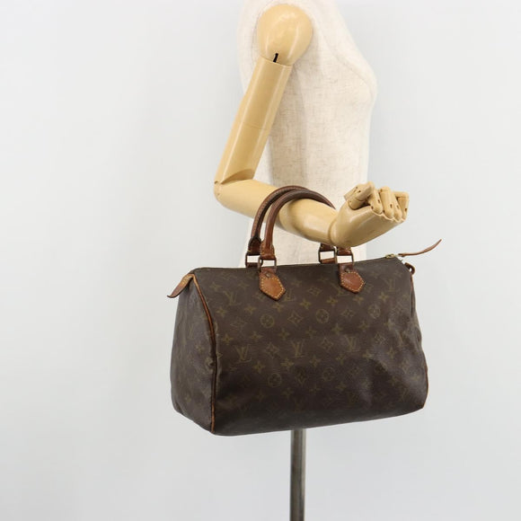 LOUIS VUITTON Monogram Speedy 30 Handtasche M41526 LV Auth BA12907