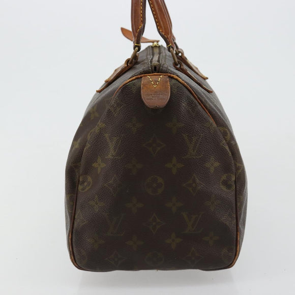 LOUIS VUITTON Monogram Speedy 30 Handtasche M41526 LV Auth BA12907