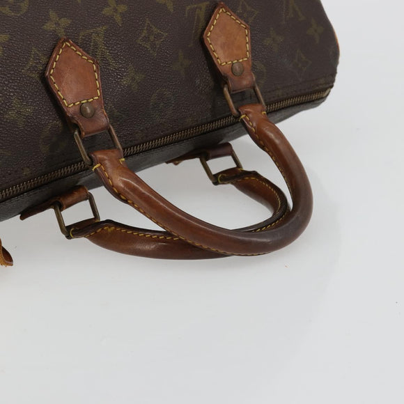 LOUIS VUITTON Monogram Speedy 30 Handtasche M41526 LV Auth BA12907