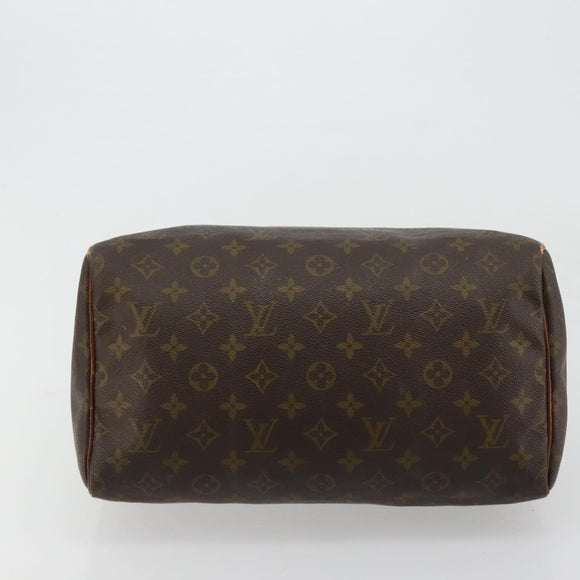 LOUIS VUITTON Monogram Speedy 30 Handtasche M41526 LV Auth BA12907