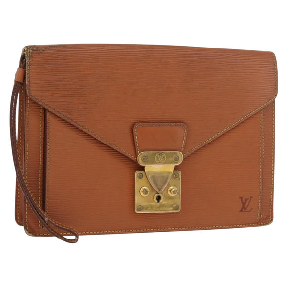 LOUIS VUITTON Epi Serie Dragonne Handtasche Zipangu Gold M52618 LV Auth BA12910