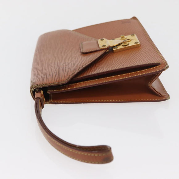 LOUIS VUITTON Epi Serie Dragonne Handtasche Zipangu Gold M52618 LV Auth BA12910