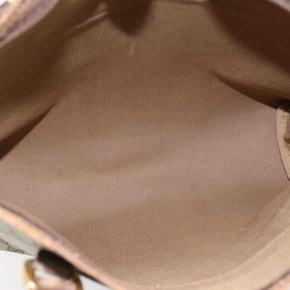 GUCCI GG Supreme Tote Bag PVC Beige Gold 002 39 6130 Auth BA12912