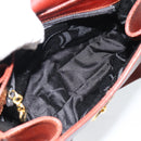 Salvatore Ferragamo Shoulder Bag Leather Brown Gold Auth BA12914-11