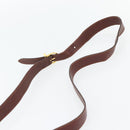 Salvatore Ferragamo Shoulder Bag Leather Brown Gold Auth BA12914-8