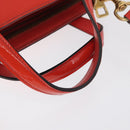 GUCCI Hand Bag Patent leather 2way Red Gold 371925 Auth BA12915-7