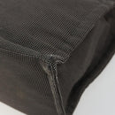 HERMES Her Line Tragetasche Canvas Grau Silber Auth BA12917-9