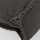 HERMES Her Line Tragetasche Canvas Grau Silber Auth BA12917-14