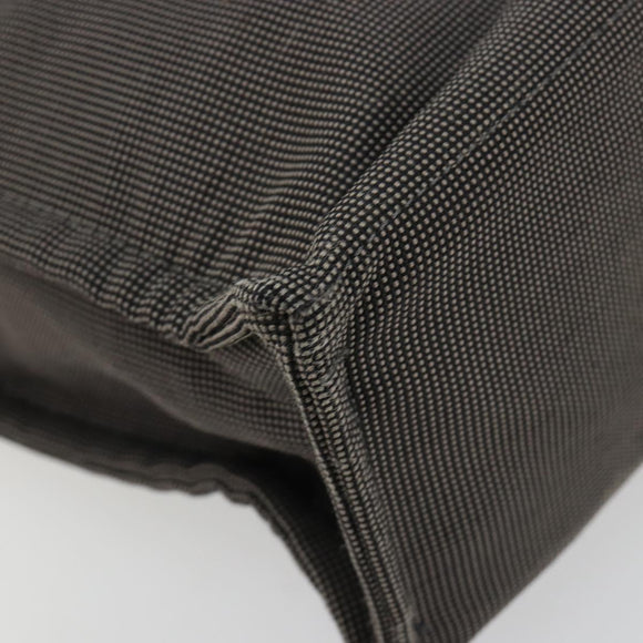 HERMES Her Line Tragetasche Canvas Grau Silber Auth BA12917