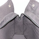 HERMES Her Line Tragetasche Canvas Grau Silber Auth BA12917-19
