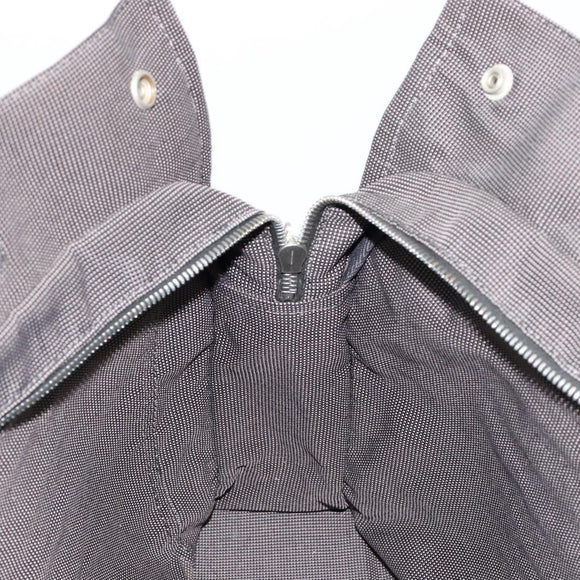 HERMES Her Line Tragetasche Canvas Grau Silber Auth BA12917