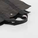 HERMES Her Line Tragetasche Canvas Grau Silber Auth BA12917-7