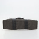 HERMES Her Line Tragetasche Canvas Grau Silber Auth BA12917-5