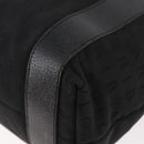 BVLGARI Logo Mania Tote Bag Canvas Black Silver Auth BA12918-16