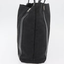 BVLGARI Logo Mania Tote Bag Canvas Black Silver Auth BA12918-4