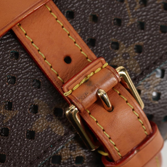 LOUIS VUITTON Monogram Perfo Saumur 30 Shoulder Bag M93998 LV Auth BA1291A