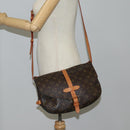 LOUIS VUITTON Monogram Perfo Saumur 30 Shoulder Bag M93998 LV Auth BA1291SAV-35