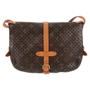 LOUIS VUITTON Monogram Perfo Saumur 30 Shoulder Bag M93998 LV Auth BA1291SAV-2