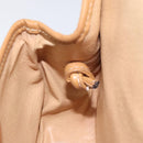 CELINE Macadam Canvas Shoulder Bag PVC Beige Gold Auth BA1292-20