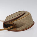 CELINE Macadam Canvas Shoulder Bag PVC Beige Gold Auth BA1292-4