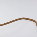 CELINE Macadam Canvas Shoulder Bag PVC Beige Gold Auth BA1292-8