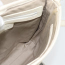 BURBERRY Nova Check Shoulder Bag Canvas Ivory Silver Auth BA12921-17