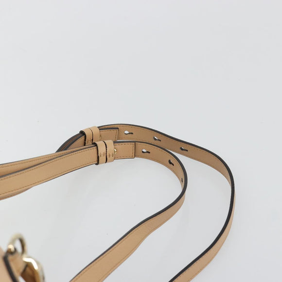 Chloe Fay Backpack Suede Beige Gold Auth BA12922