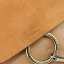 Chloe Fay Backpack Suede Beige Gold Auth BA12922-16