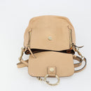 Chloe Fay Backpack Suede Beige Gold Auth BA12922-18