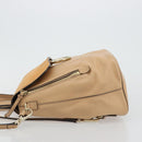 Chloe Fay Backpack Suede Beige Gold Auth BA12922-5