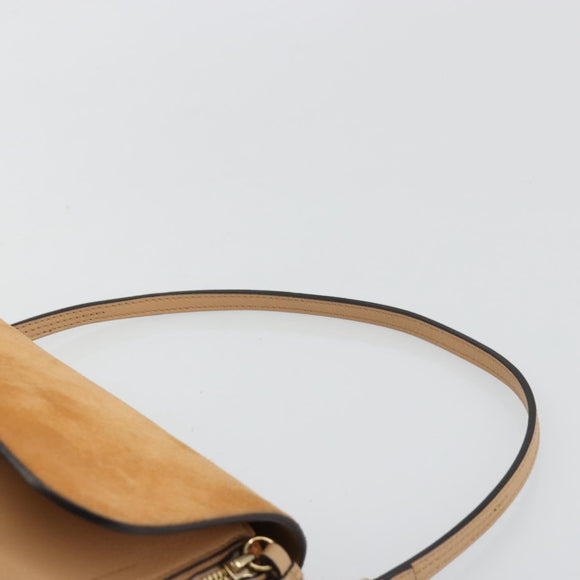 Chloe Fay Backpack Suede Beige Gold Auth BA12922