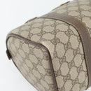 GUCCI GG Supreme Web Sherry Line Bag PVC Beige Gold 40 02 006 Auth BA12926-14