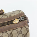 GUCCI GG Supreme Web Sherry Line Bag PVC Beige Gold 40 02 006 Auth BA12926-10