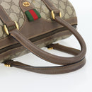 GUCCI GG Supreme Web Sherry Line Bag PVC Beige Gold 40 02 006 Auth BA12926-7