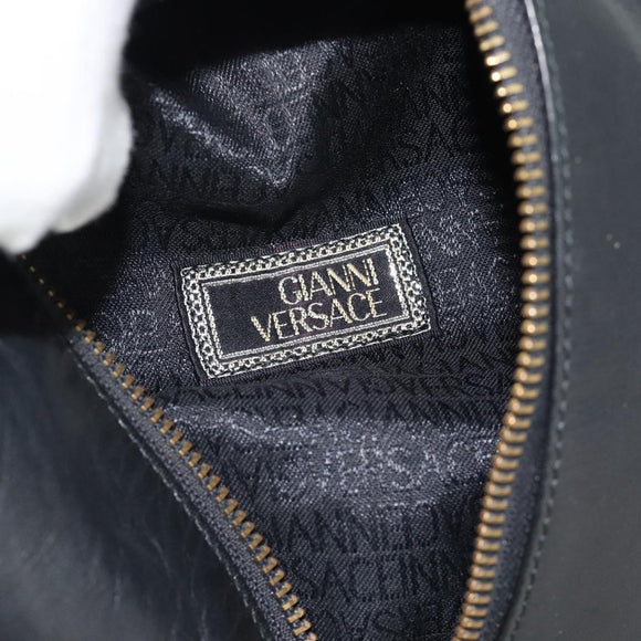 Gianni Versace Rucksack Leder Schwarz Gold Authentisch BA12927