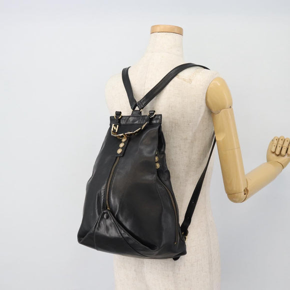 Gianni Versace Rucksack Leder Schwarz Gold Authentisch BA12927