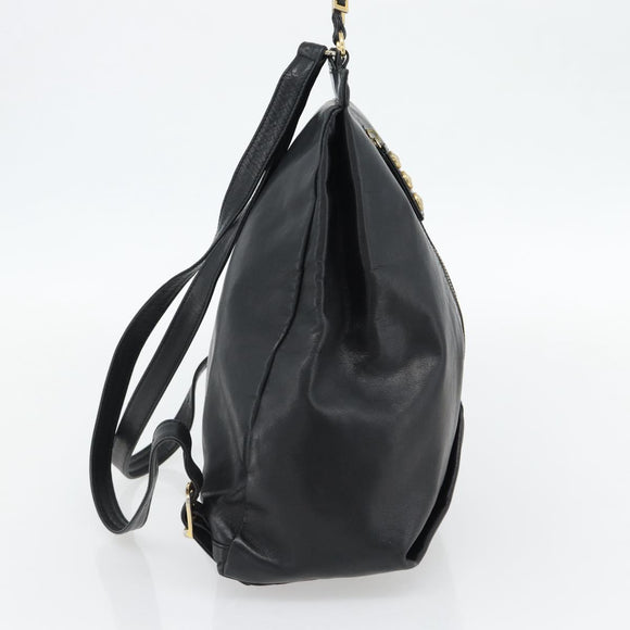 Gianni Versace Rucksack Leder Schwarz Gold Authentisch BA12927