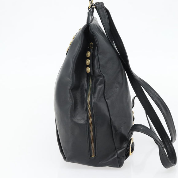 Gianni Versace Rucksack Leder Schwarz Gold Authentisch BA12927