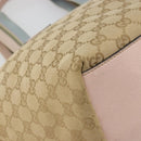 GUCCI GG Canvas Sherry Line Hand Bag Beige Gold 131230 Auth BA12928-16