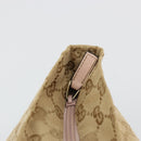 GUCCI GG Canvas Sherry Line Hand Bag Beige Gold 131230 Auth BA12928-10