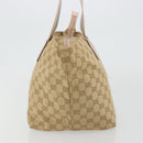 GUCCI GG Canvas Sherry Line Hand Bag Beige Gold 131230 Auth BA12928-3