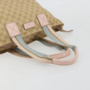 GUCCI GG Canvas Sherry Line Hand Bag Beige Gold 131230 Auth BA12928-7