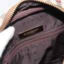 BURBERRY Nova Check Shoulder Bag Canvas Beige Gold Auth BA12930-17
