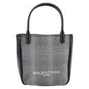 BALENCIAGA Hand Bag Canvas Gray Silver Auth BA12932-13