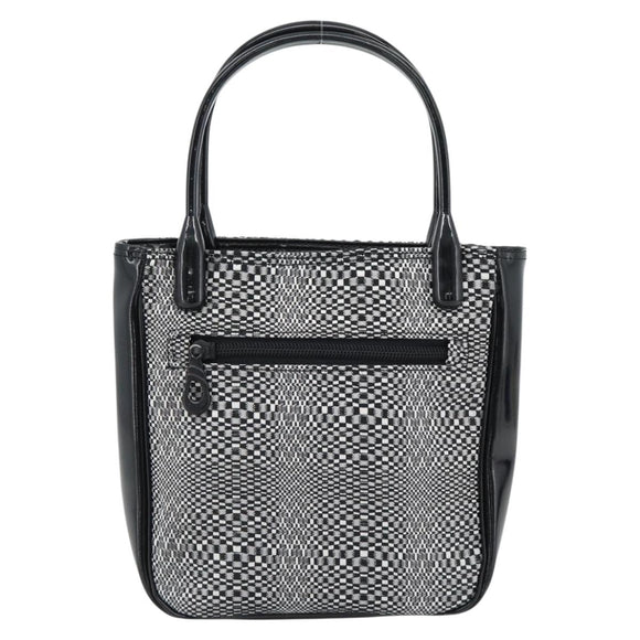 BALENCIAGA Hand Bag Canvas Gray Silver Auth BA12932