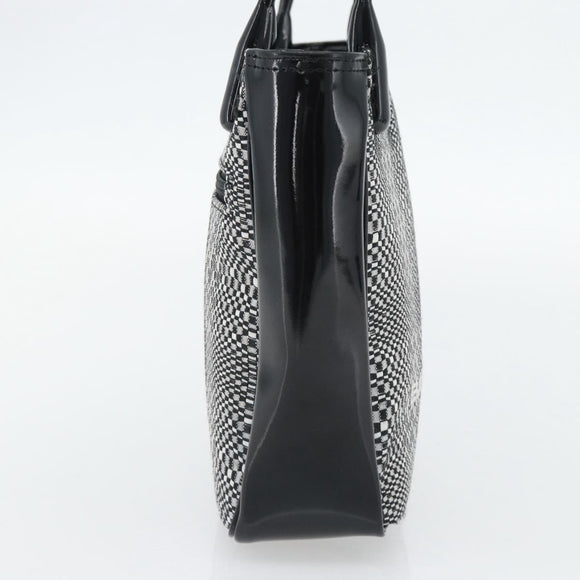 BALENCIAGA Hand Bag Canvas Gray Silver Auth BA12932