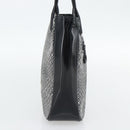 BALENCIAGA Hand Bag Canvas Gray Silver Auth BA12932-4
