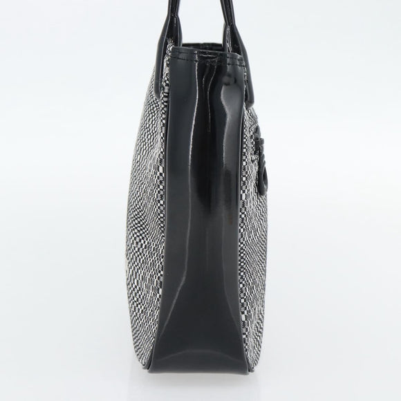 BALENCIAGA Hand Bag Canvas Gray Silver Auth BA12932