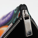 Christian Dior Pouch Nylon Orange Silver Auth BA12933-9