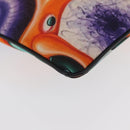 Christian Dior Pouch Nylon Orange Silver Auth BA12933-7